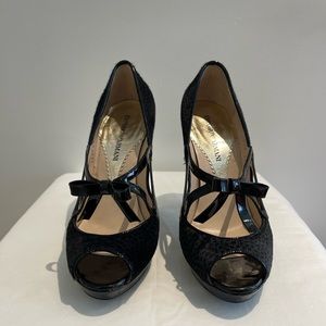 Emporio Armani Black and Gray Size 37, US size 7